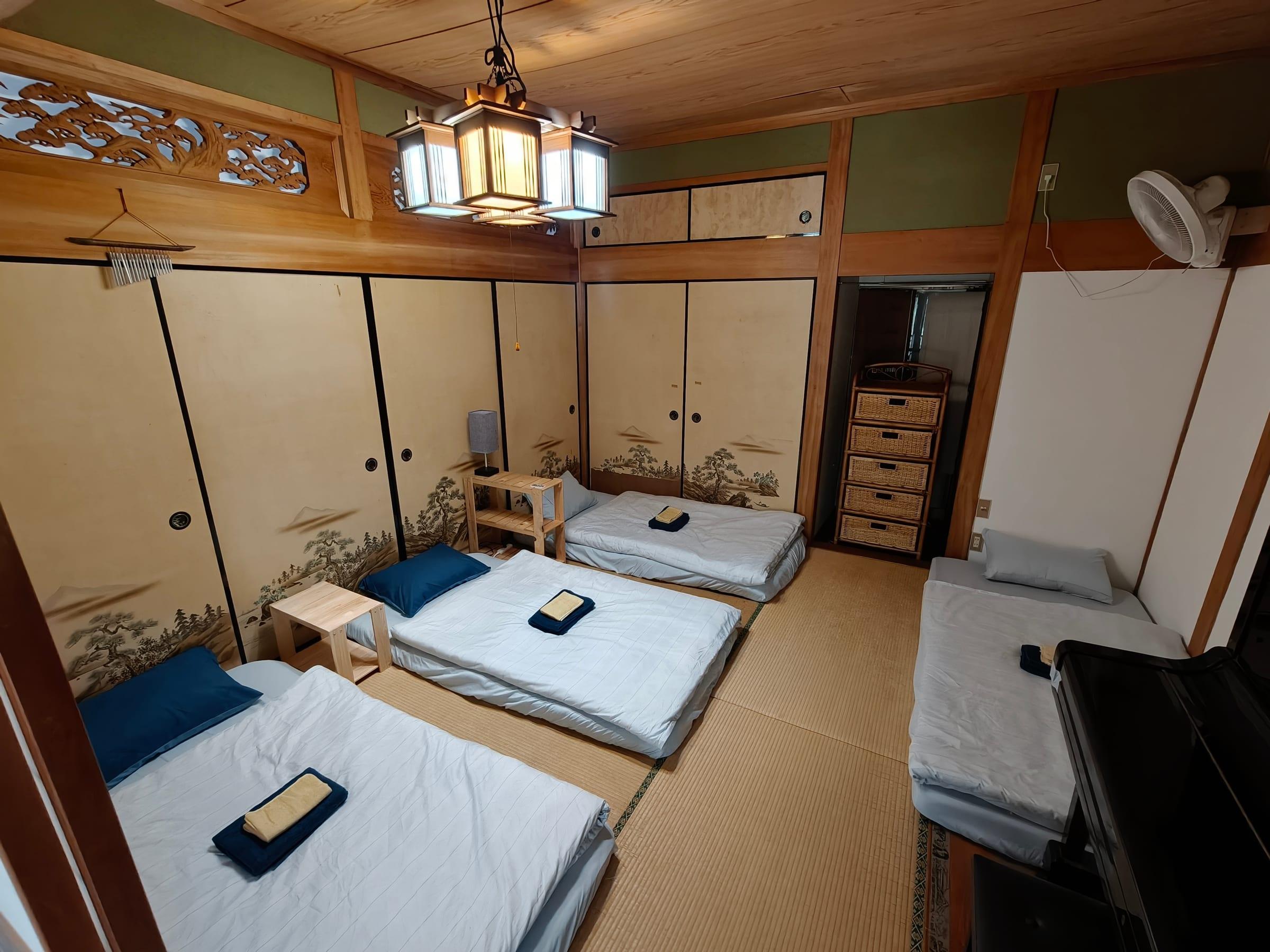 Bedrooms and tatami rooms at IKADA